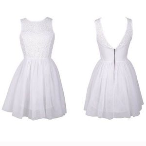 Delia's crochet tulle dress