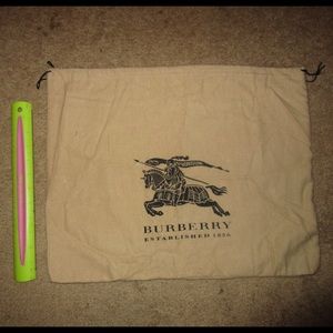 Authentic Burberry Drawstring Dust Bag