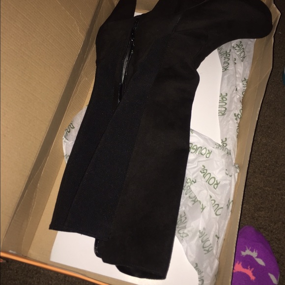 Black high knee boots still in BOX