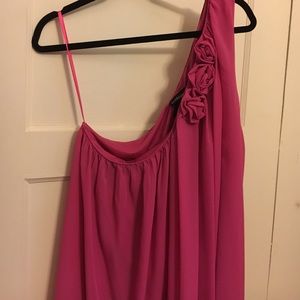 Pink off one shoulder blouse. Never used.