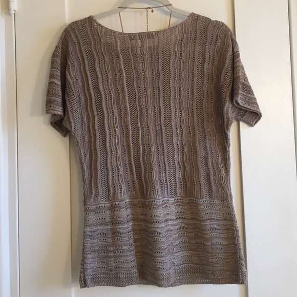light weight beige knit top - Picture 4 of 4