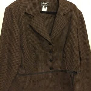 Brown suit jacket