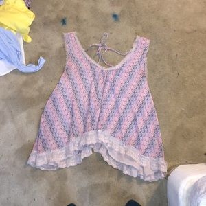 Super cute free people patterned top
