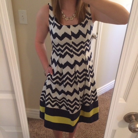 Dresses & Skirts - Blue Chevron Spring Dress