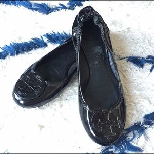 SOLD Tory Burch Reva Patent Leather Ballet Flats