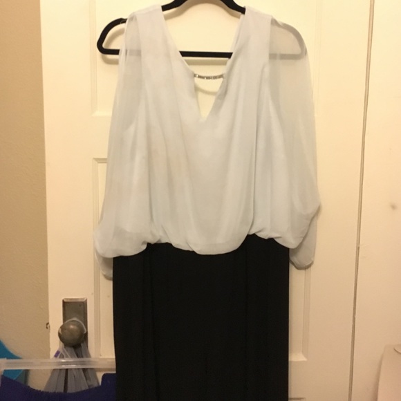 Black and white jumpsuit
