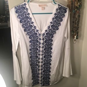 Michael khors top with flare sleeves