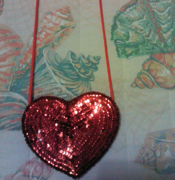 Little red sequene purse