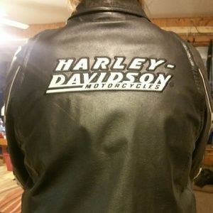 Harley Davidson  leather jacket /vest