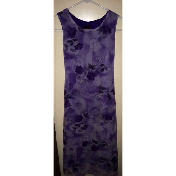 A purple rose dress