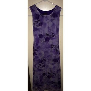 A purple rose dress