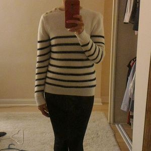 Zara Blue and white striped sweater