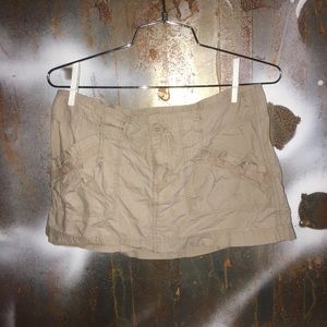 Hollister Khaki Cargo Skirt