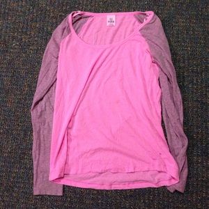 Pink baseball tee