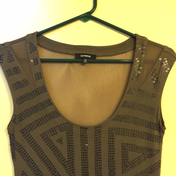 NWOT EXPRESS DRESS W/ MESH BACK SIZE XS - Picture 3 of 4