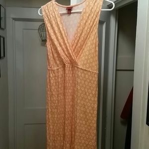 Orange cream colored sundress