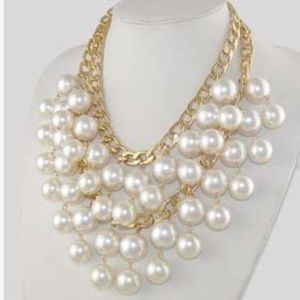 layer pearl gold necklace
