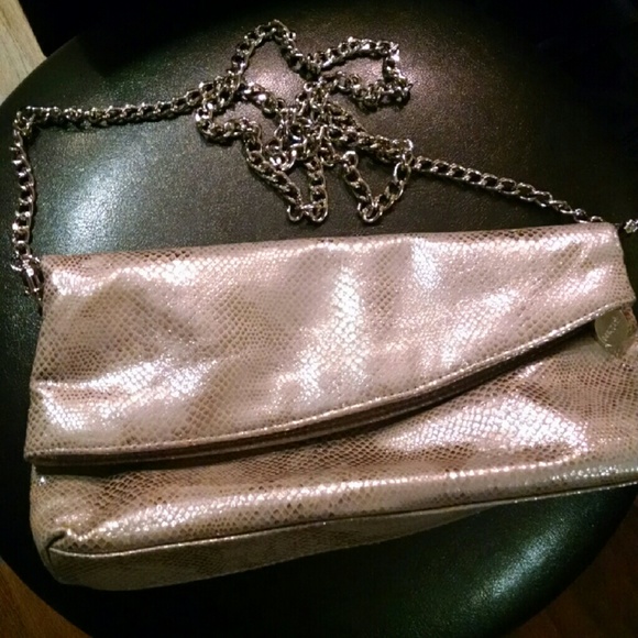 Metallic Silver Sheen Glam Glimmer Clutch