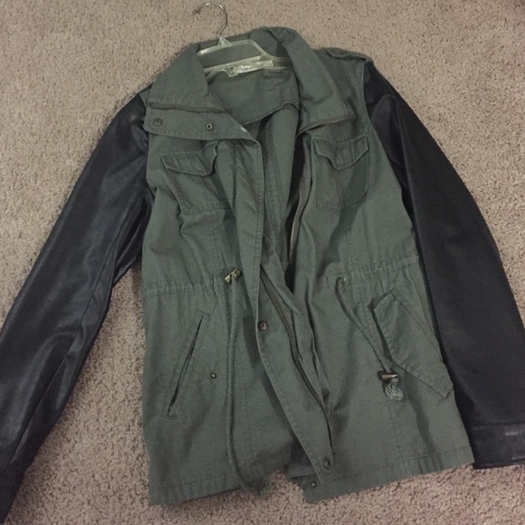 Military green jacket
