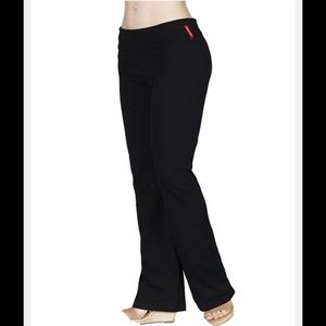 Ladies plus size yoga pants 1x black or heather gr