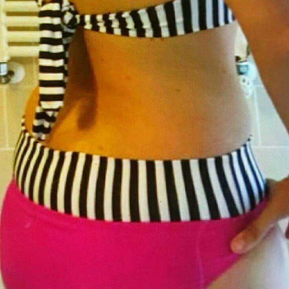 Retro Dot Swimsuit Women Halter Bandeau Bikini Set - Picture 4 of 4