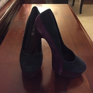 Also heels! Purple/navy Blue