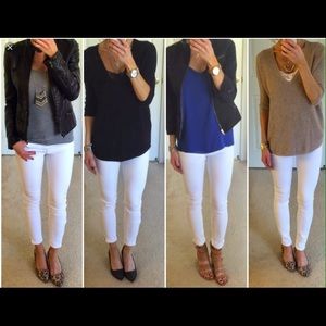 Express White Jean Leggings