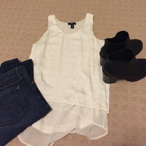 White sheer tank!