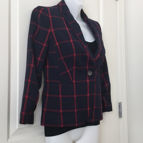 The Limited CHECK BLAZER NAVY CHECK XS jacket