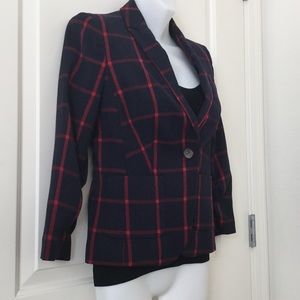 The Limited CHECK BLAZER NAVY CHECK XS jacket