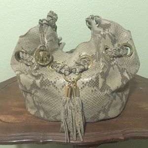 Authentic MK snakeskin hobo