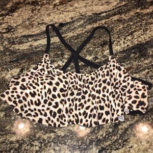 Cheetah print bikini top