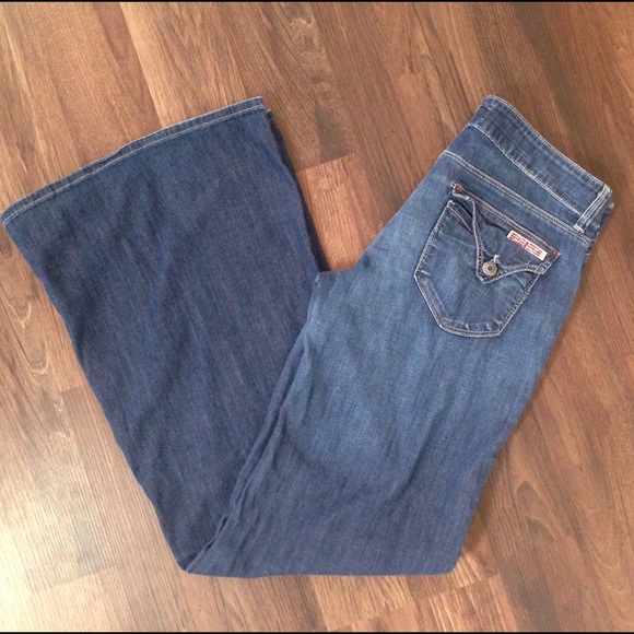 HUDSON Wide Leg Flap Pocket Jeans Size 29