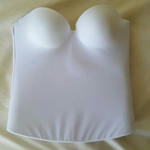 New White 34B bustier seamless bra wedding