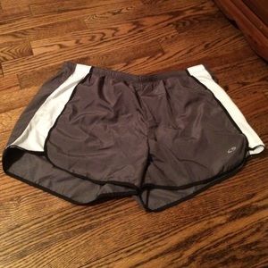 Champion grey and white athletic shorts