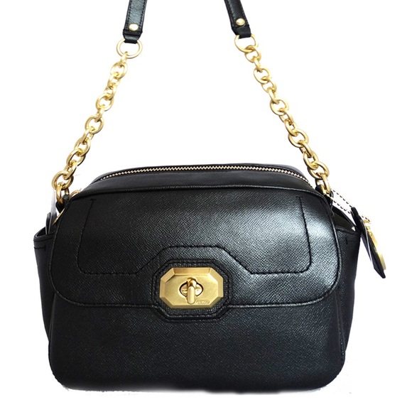 Authentic Coach CampBell Abby Turnlock Leather bag