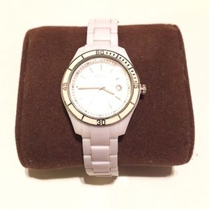 White Fossil Watch