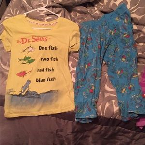 One fish two fish red fish blue fish pajamas