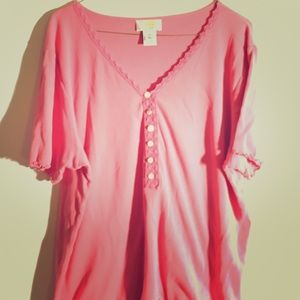 Talbot's 100% Pima cotton top. Size 2X
