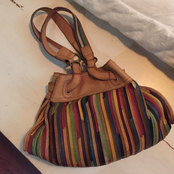 Lucky brand multicolored leather bag