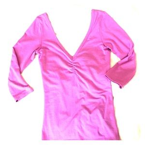 S V-Neck Victoria's Secret 3/4 Sleeve Top