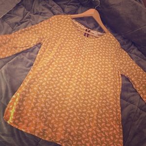 Boden yellow umbrella blouse, size US 6, UK 10