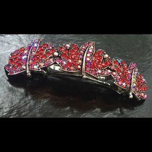 Beautiful Ruby Colored Barrette