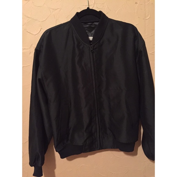 Black bomber jacket