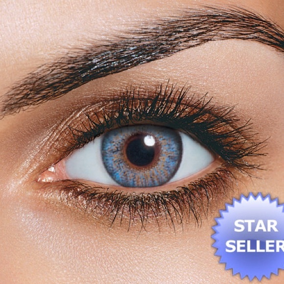 Blue and gemstone green colored lenses