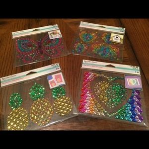 4 piece sticker bling