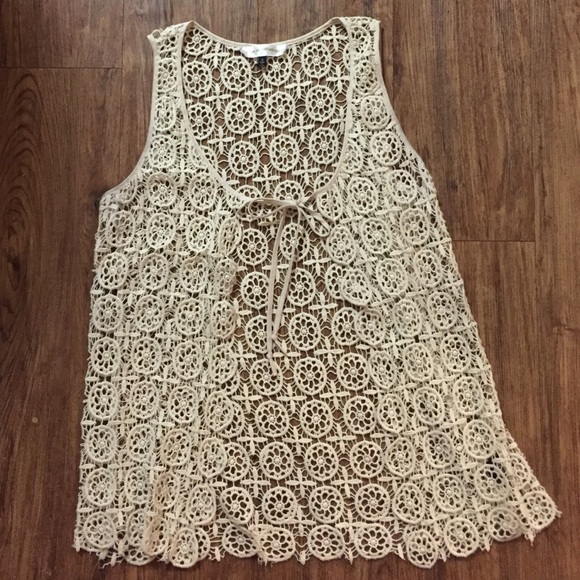 S Luxe Apothetique Knitted, Lace Vest