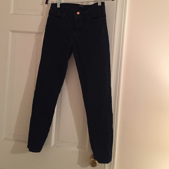 J Brand Cropped Rail Jeans in Ink Size 28