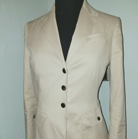 Anne Klein Jackets & Blazers - Structured Petite Khaki Jacket Professional Chic
