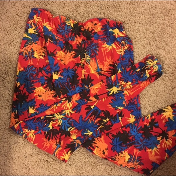 Lularoe palm tree leggings